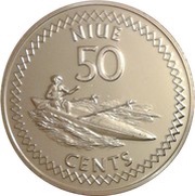 50 Cents - Elizabeth II 3rd portrait, Niue, 2009-2010 reverse image