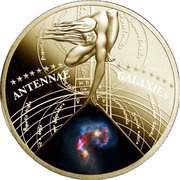 50 Cents - Elizabeth II Antennae Galaxies reverse image