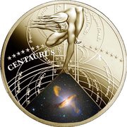 50 Cents - Elizabeth II Centaurus A reverse image