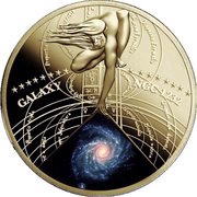 50 Cents - Elizabeth II Galaxy NGC 1232, Niue, 2015 reverse image