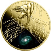 50 Cents - Elizabeth II Galaxy NGC 4321, Niue, 2015 reverse image