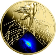 50 Cents - Elizabeth II Galaxy NGC 4945 reverse image