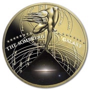 50 Cents - Elizabeth II The Sombrero Galaxy, Niue, 2015 reverse image