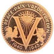 50 Cents - Elizabeth II 75 Years Peace and Liberty, Niue, 2020 reverse image