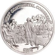 ½ Dollar - Charles III First Continental Congress, Niue, 2023 reverse image