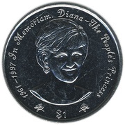 1 Dollar - Elizabeth II Princess Diana reverse image