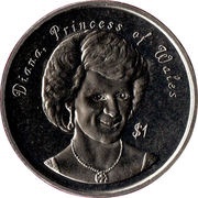1 Dollar - Elizabeth II Princess Diana reverse image