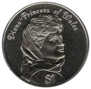 1 Dollar - Elizabeth II Princess Diana, Niue, 1998 reverse image