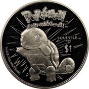 1 Dollar - Elizabeth II Squirtle, Niue, 2001 reverse image