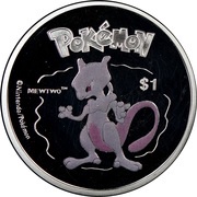 1 Dollar - Elizabeth II Mewtwo reverse image