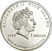 1 Dollar - Elizabeth II Chang'e Flies to the Moon obverse image