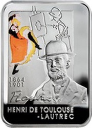 1 Dollar - Elizabeth II Henri De Toulouse-Lautrec, Niue, 2008 reverse image