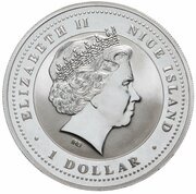 1 Dollar - Elizabeth II Year of the Rat: Happy obverse image
