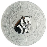 1 Dollar - Elizabeth II Year of the Rat, Niue, 2008 reverse image