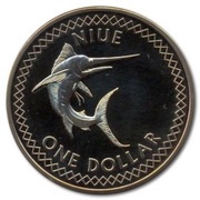1 Dollar - Elizabeth II Swordfish reverse image