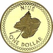 1 Dollar - Elizabeth II 3rd portrait, Niue, 2010 reverse image