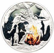 1 Dollar - Elizabeth II Fire, Niue, 2010 reverse image