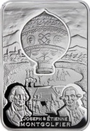 1 Dollar - Elizabeth II Montgolfier brothers, Niue, 2010 reverse image