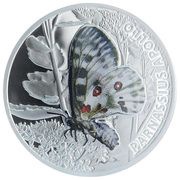 1 Dollar - Elizabeth II Parnassius Apollo, Niue, 2010 reverse image