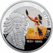 1 Dollar - Elizabeth II Sitting Bull, Niue, 2010 reverse image