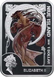 1 Dollar - Elizabeth II Alphonse Mucha obverse image