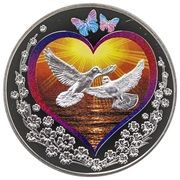 1 Dollar - Elizabeth II Sea of love, Niue, 2010 reverse image