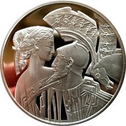 1 Dollar - Elizabeth II Paris and Helen, Niue, 2010 reverse image