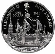 1 Dollar - Elizabeth II Peter The Great obverse image
