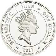 1 Dollar - Elizabeth II Cave of Chauvet obverse image