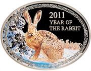 1 Dollar - Elizabeth II Year of the Rabbit, Niue, 2011 reverse image
