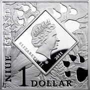 1 Dollar - Elizabeth II Black-webbed Tree Frog obverse image