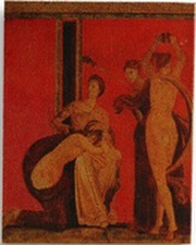 1 Dollar - Elizabeth II Fragment of Villa of Mysteries Fresco: 6/9, Niue, 2011 reverse image