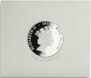 1 Dollar - Elizabeth II Fragment of Villa of Mysteries Fresco: 2/9 obverse image