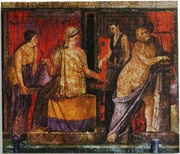 1 Dollar - Elizabeth II Fragment of Villa of Mysteries Fresco: 2/9, Niue, 2011 reverse image