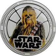 1 Dollar - Elizabeth II Chewbacca, Niue, 2011 reverse image