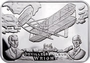 1 Dollar - Elizabeth II Wilber and Orville Wright, Niue, 2011 reverse image