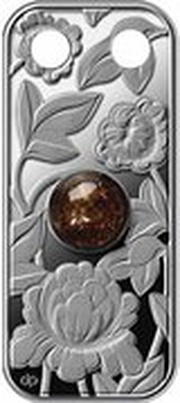1 Dollar - Elizabeth II Pendant with Amber, Niue, 2011 reverse image