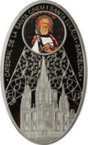 1 Dollar - Elizabeth II Cathedral of Santa Eulalia, Niue, 2011 reverse image