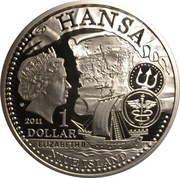 1 Dollar - Elizabeth II Rostock, Niue, 2011 obverse image
