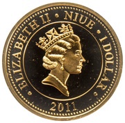 1 Dollar - Elizabeth II Tasmanian Tiger obverse image