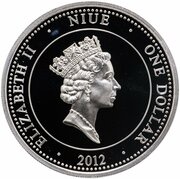 1 Dollar - Elizabeth II First Car across Australia obverse image