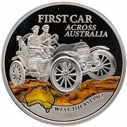 1 Dollar - Elizabeth II First Car across Australia, Niue, 2012 reverse image