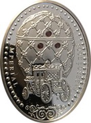 1 Dollar - Elizabeth II Coronation Egg, Niue, 2012 reverse image