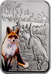 1 Dollar - Elizabeth II Fox Hunting, Niue, 2012 reverse image