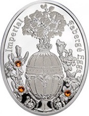1 Dollar - Elizabeth II Bouquet of Lilies Egg, Niue, 2012 reverse image