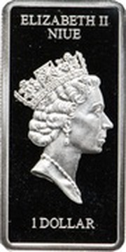 1 Dollar - Elizabeth II The Raising of the Cross: 3/3 obverse image