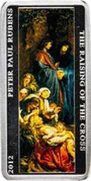 1 Dollar - Elizabeth II The Raising of the Cross: 3/3, Niue, 2012 reverse image