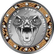1 Dollar - Elizabeth II Snake, Niue, 2013 reverse image