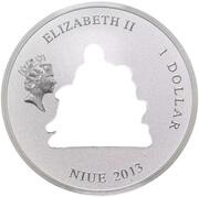 1 Dollar - Elizabeth II Pieta: 1/2 obverse image