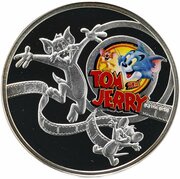 1 Dollar - Elizabeth II Tom and Jerry, Niue, 2013 reverse image